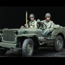 1/35 Assembly Resin Figure kit U.S. Crew (Not Include Car) 2024 - buy cheap