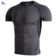 Mesh Patchwork Breathable Summer Mens Running T-Shirts 2019 Quick Dry Compression Tops Tees Fitness Gym Short Sleeve Sportswear 2024 - buy cheap