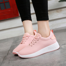 Luontnort-Zapatillas deportivas de malla para mujer, calzado plano y transpirable de algodón, color rosa, barato, para Primavera, 2020 2024 - compra barato