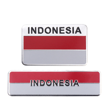 Insignia de bandera de Indonesia para coche, emblema de aluminio, para motocicleta pegatina, accesorios para Toyota Avanza Calya, Honda, HR-V, Suzuki 2024 - compra barato