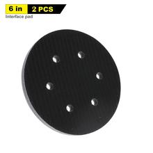 2PCS 6 Inch 6 Holes Soft Interface Pad Buffering Pad Hook and Loop 2024 - buy cheap