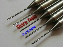 Free shipping 10pcs 3.175*0.6*9.5mm pcb mini drill, milling tools, engraving drill bits, cutter kit on SMT cnc carving machine 2024 - buy cheap