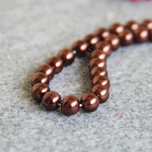 T8327 8mm Brown Glass pearl loose beads!Fit For Making Bracelet&Necklace DIY Jewelry Fashion beautiful beads wholesale 2024 - buy cheap