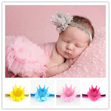 30pcs/lot 1.7" Newborn Glitter Princess Crown Supreme Headband Girl 1st Birthday Smash Cake Crown Headwear U Pick Color FDA210 2024 - buy cheap