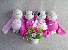 Chobits Eruda Chii 25cm Cute Rabbit Toy Cosplay Pink /Red Stuffed & Plush Cartoon Doll 2024 - buy cheap