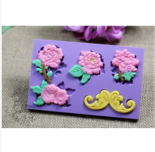 Free shipping Peony Modelling Chocolate Silicon Mold Flower Fondant Cake Decoration Mold Sugar Craft Tools,Soap Molds For Cake 2024 - buy cheap