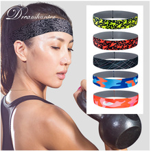 Fitness Sports Sweatband Men Women Sweat Headband Running Football Basketball Yoga Hair band Silicone Anti-slip Elastic Headband 2024 - buy cheap