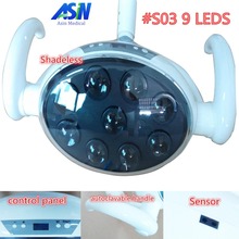 Lâmpada dental com sensor, 9 leds, lâmpada para cirurgia de dentes sem sombra 2024 - compre barato