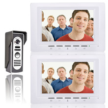 7 Inch Video Door Phone Doorbell Intercom Kit 1-camera 2-monitor Night Vision 2024 - buy cheap