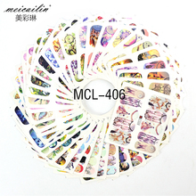 50 Sheets Cartoon Stickers Mixed Designs Water Transfer Nail Art Sticker Watermark Decals DIY Decoration For Beauty Nail Tools 2024 - buy cheap