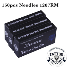 Esterilizar agulhas de tatuagem 1207rm agulha de tatuagem 150 pçs alta qualidade redonda magnum agulhas para máquina de tatuagem arma 2024 - compre barato