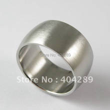 24Pcs 12MM Width Wire Surface Stainless Steel Rings,Wholesale Free Shipping 2024 - купить недорого