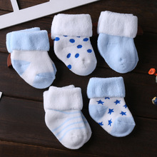 5/6pair/lot unisex Non-Skid Baby Shoe Socks 0-12months Cotton baby boy girls meia infantil cheap stuff 2024 - buy cheap