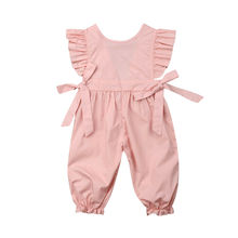 Newborn Kid Baby Girl Ruffle Bib Pants Romper Overalls Cotton Outfits Clothes  Kids Baby Girls Bib Pants Ruffle Bodysuit 2024 - buy cheap