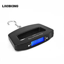 Portable Mini Digital Hand Held 50Kg*10g Fish Hook Hanging Scale Electronic Weighting Luggage Scale Blue Backlit LED Display 2024 - buy cheap