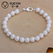 Marca de moda de lujo, nuevo diseño de pulsera de perlas de cristal de joyería de zirconia cúbica con abalorio plateado para mujer 2024 - compra barato