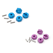 4 Pieces Aluminum Wheel Hex Nut 12MM With Pins Drive Hubs 4P HSP 102042 1/10 Upgrade Parts For 4WD RC Car Himoto 2024 - buy cheap