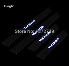 LED Stainless Steel Door Sill Scuff Plate for Hyundai Tucson 2008-2013 2024 - buy cheap