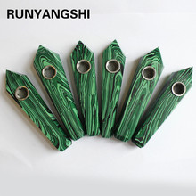 Runyangshi Green Malachite Smoking pipe Crystal Quartz Stones Tobacco Holder Cigarette  Filters Party YK49 2024 - buy cheap