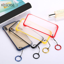 KISSCASE-funda transparente Lisa para iPhone, carcasa Simple con cordón para iPhone 7, 8, 6, 6s, X, XR, XS, Max, 7 Plus, 8 Plus 2024 - compra barato