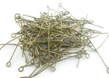 100Pcs Eye Pins Bronze Tone Alloy Jewelry Findings Charms 50x0.7mm 2024 - buy cheap