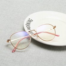Gafas de diseño Retro para mujer, lentes con montura óptica de Metal, redondas, transparentes, negras, plateadas, doradas, 2019 2024 - compra barato