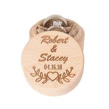 Wooden Ring Box, Ring Bearer Box, Wedding Ring Holder, Custom Ring Box, Engagement Ring Box Personalized Wedding Ring Box 2024 - buy cheap