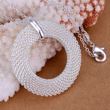 925 jewelry silver plated Jewelry Pendant Fine Fashion Cute  Network Circle Necklace Pendants Top Quality CP054 2024 - buy cheap