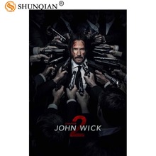 Custom Posters john wick Art Home Room Interior Canvas Poster Mural Poster Decoration More size 2024 - buy cheap