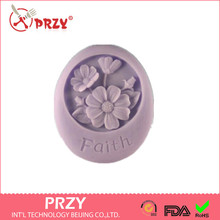 Free shipping DIY Faith flower modelling silicon soap mold Cake decoration mold Handmade soap mold 2024 - buy cheap
