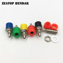 50Pcs Terminal Binding Post with 4mm Banana Socket for Amplifier Instrument Power Supply Panel Mounted Connector 5 Color 2024 - buy cheap