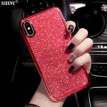 Luxury Case For iPhone XS Max X XR 6 S 6S 8 7 Plus 6Plus 7Plus 8Plus Cell Phone Soft Silicone Back Cover Diamond Coque Bumper 2024 - buy cheap