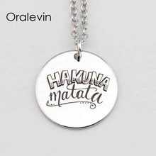 HAKUNA MATATA Pendant Charms Necklace Gift Jewelry 10Pcs/Lot #LN504 2024 - buy cheap