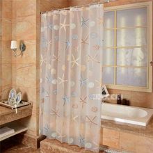 180*240cm nueva cortina de baño impermeable PEVA Cortina de ducha estrella de mar patrón de concha cortinas de hogar Baño ducha cortina 2024 - compra barato