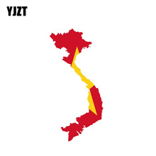 Yjzt adesivo decorativo de carro com mapa da bandeira do vietnã, decalque refletor de 7cm x 14.3cm para personalidade, 6-0885 2024 - compre barato