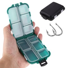 Brand Compartments Storage Case Box Plastic Fishing Lure Spoon Hook Bait Tackle Box Small Accessory Fishhook Box Free shipping! 2024 - buy cheap