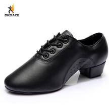 Hot Sale Men's Boy's Dance Shoes Adult Latin/Ballroom/Tango Dance Sneakers Leatherette  Practice Shoes Low Heel Black Wholesale 2024 - buy cheap