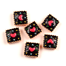 LF 20Pcs Resin Cake 18x18mm Decoration Crafts Flatback Cabochon Embellishments For Scrapbooking Kawaii Cute Diy Accessories 2024 - buy cheap