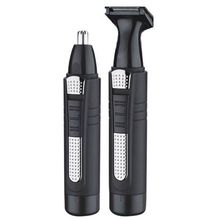 2in1 electric nose hair trimmer beard trimer men ear face eyebrow cleaning nose hair trimmer nose and ears AA battery powered 2024 - buy cheap