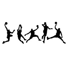 Creative Playing basketball Wall Sticker Sports boy bedroom living room decoration home wallpaper Mural Pvc Hand carved stickers 2024 - buy cheap