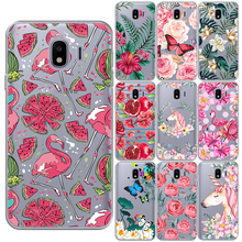 Capa de tpu macia para samsung, unicórnio, floral, para galaxy j3, j7, j8, j6, j4 plus 2018, j3, j5, j7 2016, 2017, m10, m20, m30, j5, j2 prime pro 2024 - compre barato