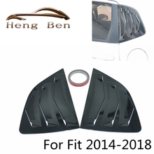 1 par de luvas laterais, compatíveis com hatchback, fibra de carbono, cor preta, janela, lateral, ventilação, 2014 a 2018 2024 - compre barato
