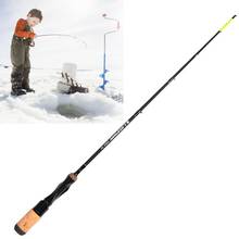 Lightweight 3.3mm Top Diameter Hard Ice Fishing Rods 25inch / 63.5cm One-piece Fiberglass Boat Raft Winter Fishing Pole 2024 - buy cheap