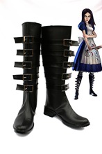Alice: loucura retorna cosplay sapatos botas para adultos homens para botas de carnaval de halloween 2024 - compre barato
