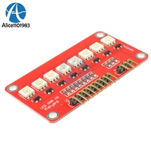 Placa de circuito impresso scm rgb 5050 led, colorido, controle, módulo pcb, design para arduino avr arm vermelho 2024 - compre barato