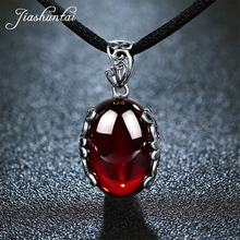 JIASHUNTAI Vintage 100% 925 Sterling Silver Pendant For Women Natural Precious Stones Retro Thai Silver Necklace Pendant Jewelry 2024 - buy cheap