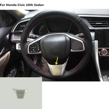 Car styling decoration  Steering wheel Interior Kit switch Trim frame 1pcs For Honda Civic 10th Sedan 2016 2017 2018 2024 - buy cheap
