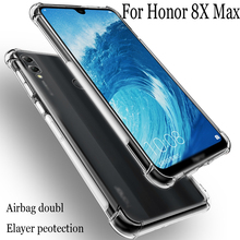 For Huawei Honor 8X Max Air Cushion Case Clear Crystal Soft Silicone TPU Shockproof Full Protection Phone Cover Honor8X Max Case 2024 - buy cheap