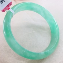 Zheru Jewelry Pure Natural Jadeite Bracelet Natural Ice Bottom Light Green Solid Color 54-62mm Female Royal Gifts Send Certifica 2024 - buy cheap