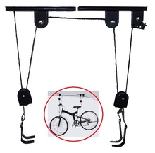 MBT Road Bike Hold Rack Bike Bicycle Lift Ceiling Mounted Hoist Storage Garage Hanger Pulley Rack Metal Lift Assemblies 2024 - buy cheap